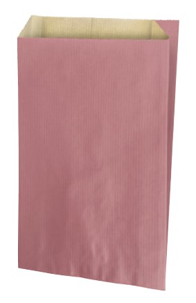 Torebka fałdowa KRAFT PINK 240x410+75mm