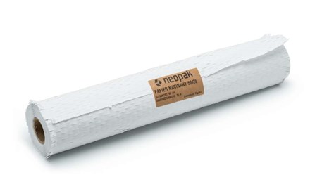 Biały papier kraft nacinany do pakowania, rolka 50cm/25m, gramatura 70g/m2