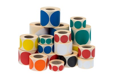 Naklejki okrągłe Fi 60mm 500szt Białe