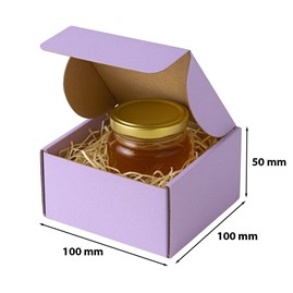 Karton fasonowy fioletowy 100x100x50 mm – eleganckie opakowanie