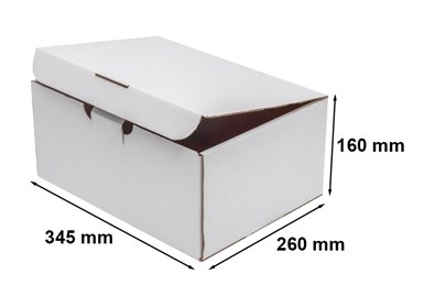 Biały karton wykrojnikowy A4 InPost Paczkomat B 345x260x160mm, 10szt
