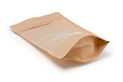 Opakowania doypack Japan Kraft 1000ml z dużym oknem i zamknięciem strunowym, 25szt