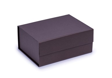 Brązowe pudełko magnetyczne A5 deep 235x170x101mm prezentowe z matowym wykończeniem