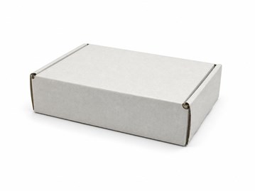Białe pudełko fasonowe 200x150x50mm FEFCO 426 z tektury falistej do wysyłki