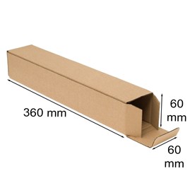 Brązowy karton fasonowy podłużny 360x60x60mm A3 do pakowania długich przedmiotów