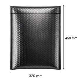 Koperta bąbelkowa metaliczna grafitowa 320x450mm z zamknięciem HK do wysyłki
