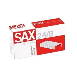 Zszywki biurowe SAX miedziane 24/8 1000szt metalowe zszywki do biura