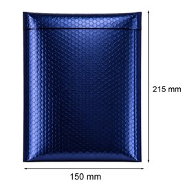 Koperta Metaliczna bąbelkowa A5 150x215mm Granatowa pakowanie premium