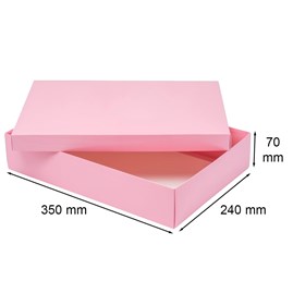 Pudełko Laminowane 350x240x70 Różowe
