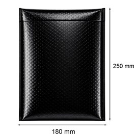 Koperta powietrzna metaliczna D14 180x250mm Czarna