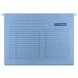 Teczka zawieszkowa A4 niebieska 5szt. kartonowa do dokumentów 230g/m2