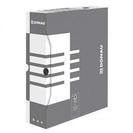 Pudło archiwizacyjne Donau A4 szare 80x340x297mm kartonowe 390g/m2 3W