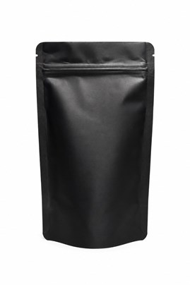 Doypack czarny kraft 250ml z zamknięciem ZIP, dno stojące, opakowanie 50szt