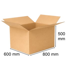 Karton klapowy 800x600x500mm pięciowarstwowy