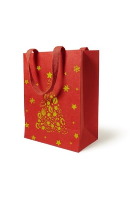 torba prezentowa, torba świąteczna, torba kraft, torba czerwona, torba ozdobna
