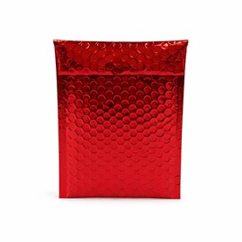 Koperta metaliczna czerwona 140x170 mm B6