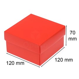 Pudełko Laminowane 120x120x70mm Czerwone