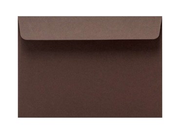 Koperty ozdobne papierowe C6 ciemny kraft 114x162mm, 120g, 50szt z zamknięciem HK