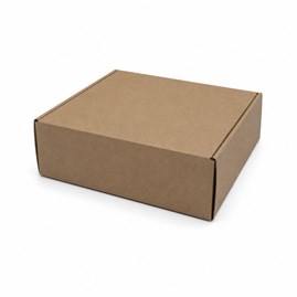 Brązowy karton wykrojnikowy 250x250x80mm FEFCO 427, pudełko wysyłkowe z tektury falistej