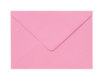 Koperty ozdobne papierowe B6 w jasnoróżowym kolorze, 125x176mm, 120g, 50szt