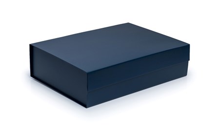 Granatowe pudełko magnetyczne A3 440x320x120mm z matowym wykończeniem
