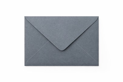 Koperty B6 niebieskoszare 125x175mm, papier 120g, zamknięcie na mokro, 10szt
