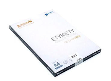 Białe etykiety samoprzylepne A4 16szt 105x37.1mm, 100ark do drukarek