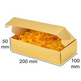 Pudełko Laminowane 200x100x50mm Złote F427