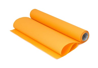 Pomarańczowy papier karbowany ozdobny w rolce 50cm x 10m do pakowania i dekoracji
