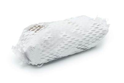 Biały papier kraft nacinany do pakowania, rolka 50cm/25m, gramatura 70g/m2