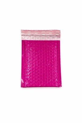 Ozdobna koperta bąbelkowa magenta 120x170 mm C6