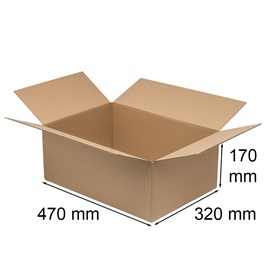 Pudło klapowe 470x320x170mm