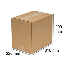 Karton klapowy brązowy 310x220x290mm A4, pudełko kartonowe do wysyłki