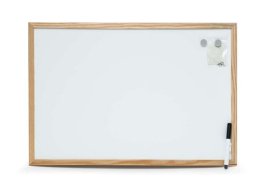 Tablica magnetyczna Bi-Office 600x400mm w drewnianej ramie, biała do pisaków suchościeralnych