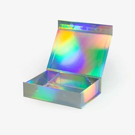 Holograficzne pudełko magnetyczne A5 235x170x60mm na prezent, składane opakowanie
