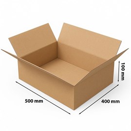 Karton klapowy 500x400x100mm B360, pakiet 10szt do pakowania i wysyłki