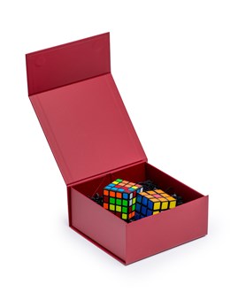 Pudełko Magnetyczne Bordowe 200x200x90mm Pudełko Na Magnes Ozdobne