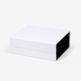 Pudełko Magnetyczne Biało-Czarne 330x255x115mm (zew) A4 Prezentowe
