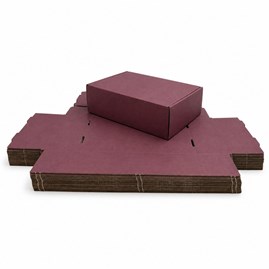 Bordowy karton fasonowy 150x100x50mm FEFCO 427, zestaw 10szt do wysyłki