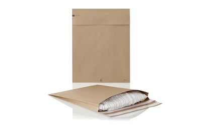 Papierowa koperta kurierska e-Green 570x450x100mm brązowa z podwójnym paskiem klejącym