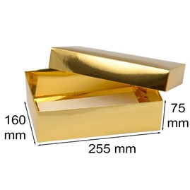 Pudełko Laminowane 255x160x75mm Złote