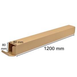 Karton wykrojnikowy podłużny na plakaty 2A0 1200x80x80mm, brązowe pudełko tekturowe
