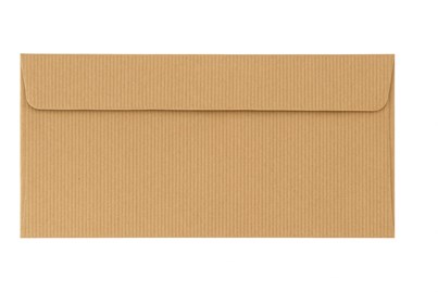 Koperty Ozdobne DL HK Kraft Prążek Ribbed 120g 50 sztuk - Ekologiczne