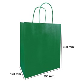 Torba prezentowa 230x120x300 mm ciemnozielona 10 szt