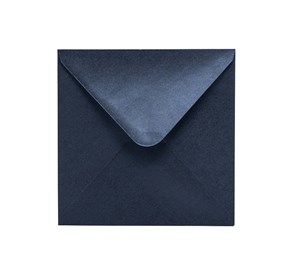 Koperty ozdobne K4 perłowe czarne 165x165mm 120g, opakowanie 50szt klejonych kopert