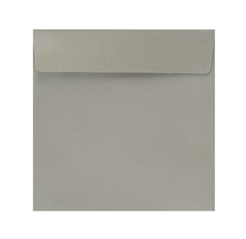 Ozdobne koperty kwadratowe K4 perłowe srebrne 156x156mm 120g 50szt na zaproszenia