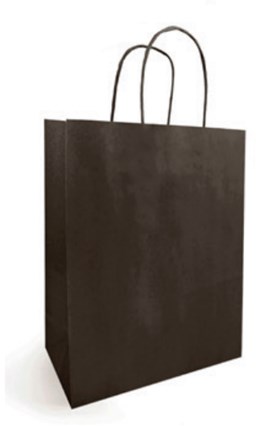 Torba papierowa kraft czekoladowa 350x140x440mm ze skręcanym uchwytem