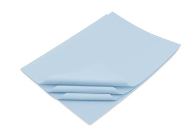 Dekoracyjna bibuła błękitna 38x50 cm – cienka i lekka, 100 arkuszy