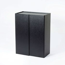 Czarne pudełko magnetyczne prezentowe 255x191x102mm z sztywnego kartonu