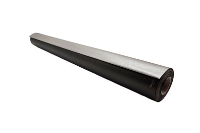 Papier pakowy Kraft Duo Metal czarno-srebrny 69cm x 50m, rolka do pakowania prezentów